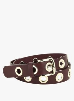 LA GRANDE KELLER - Ceintuur Van Rundleer | Rood