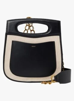 Soeur CHERI - Schoudertas Van Twee Soorten Stof | Beige