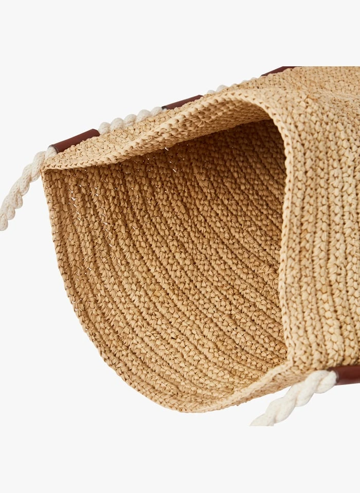 Soeur TINA - Grote Tas Van Natuurlijke Raffia | Zwart - Afbeelding 2