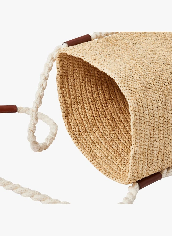 Soeur TINA - Kleine Tas Van Natuurlijke Raffia | Zwart - Afbeelding 2