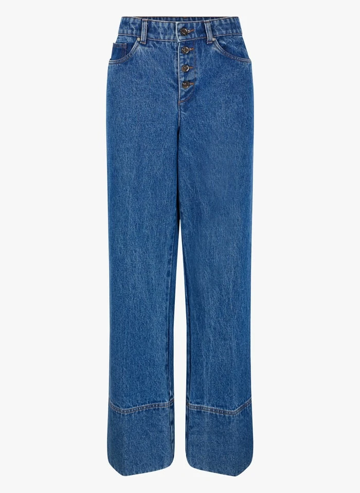Soeur ARIZONA - Wijde, Katoenen Jeans Met Verwassen Effect | Jeans Verschoten - Afbeelding 4
