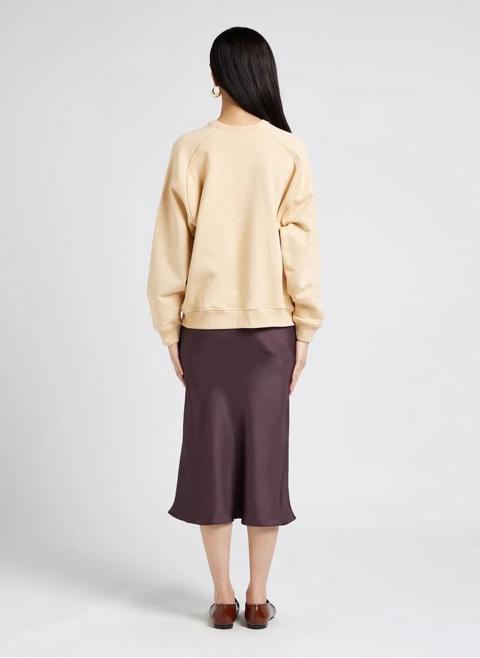 Soeur THIBAULT - Katoenen Sweater Met Ronde Hals | Beige - Afbeelding 5