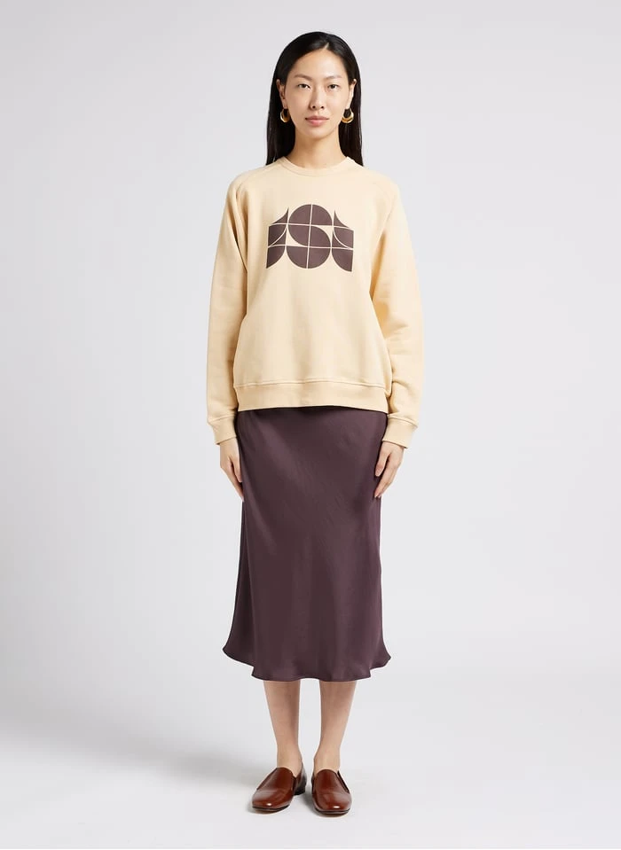 Soeur THIBAULT - Katoenen Sweater Met Ronde Hals | Beige - Afbeelding 4