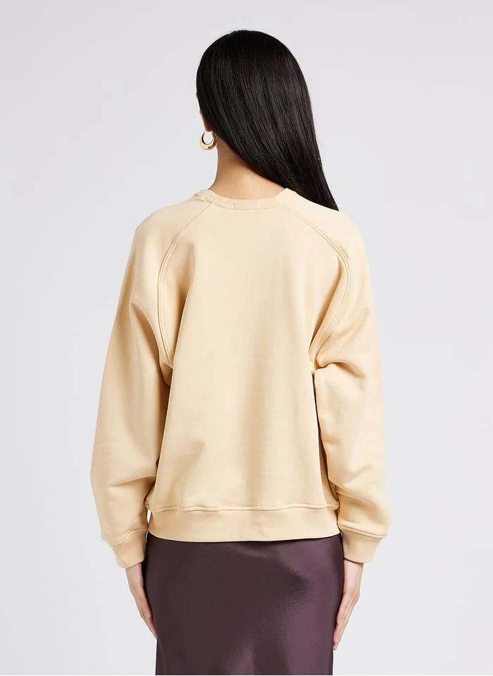 Soeur THIBAULT - Katoenen Sweater Met Ronde Hals | Beige - Afbeelding 2