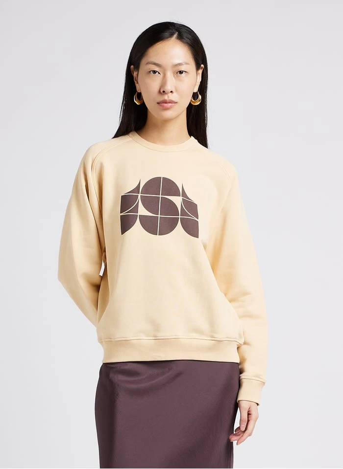 Soeur THIBAULT - Katoenen Sweater Met Ronde Hals | Beige