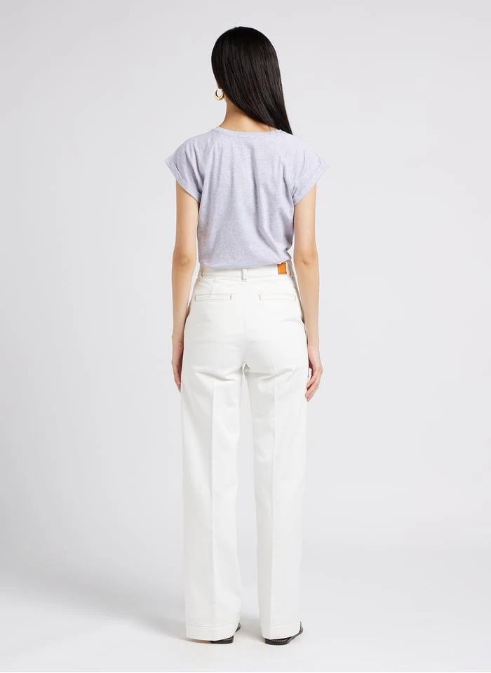 Soeur VALENTINA - Katoenen T-shirt Met Ronde Hals | Grijs - Afbeelding 5