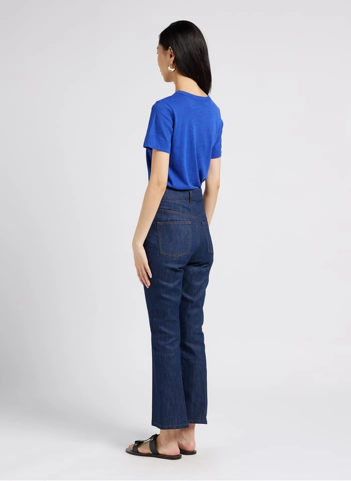 Soeur CYRIL - T-shirt Met Ronde Hals Katoenblend | Blauw - Afbeelding 5