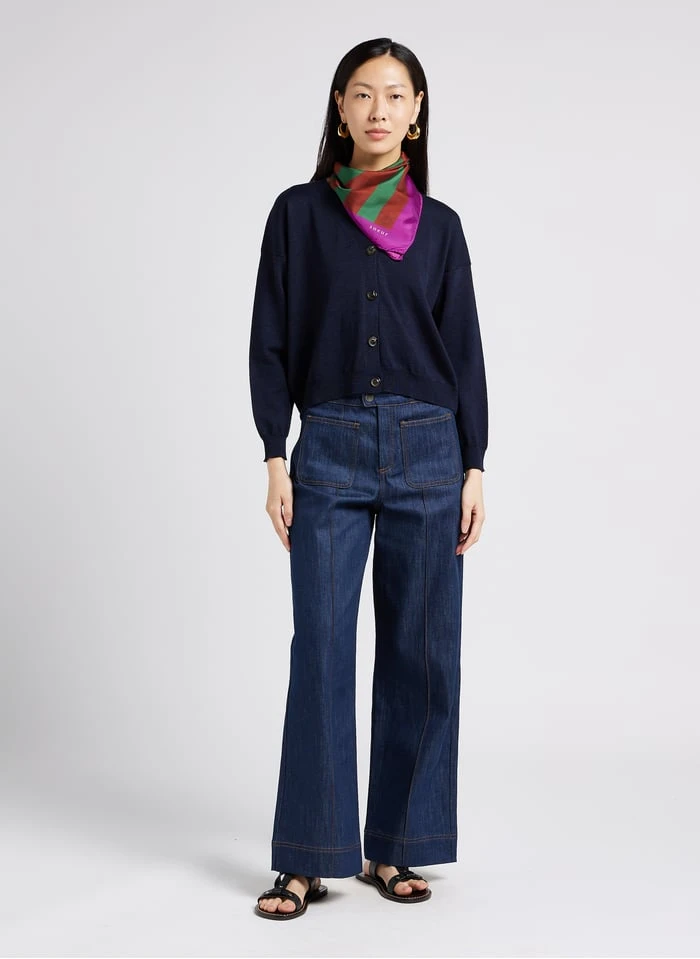 Soeur IDEM - Wollen Vest Met Knoopsluiting | Blauw - Afbeelding 5