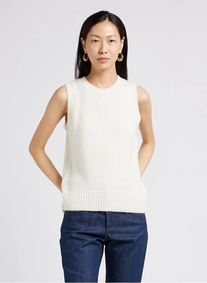 Soeur NAMASTE - Zachte, Gebreide Trui Met Ronde Hals | Beige - Afbeelding 4