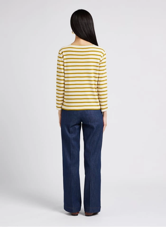 Soeur KATY - Gestreept Shirt Met Boothals | Veelkleurig - Afbeelding 4