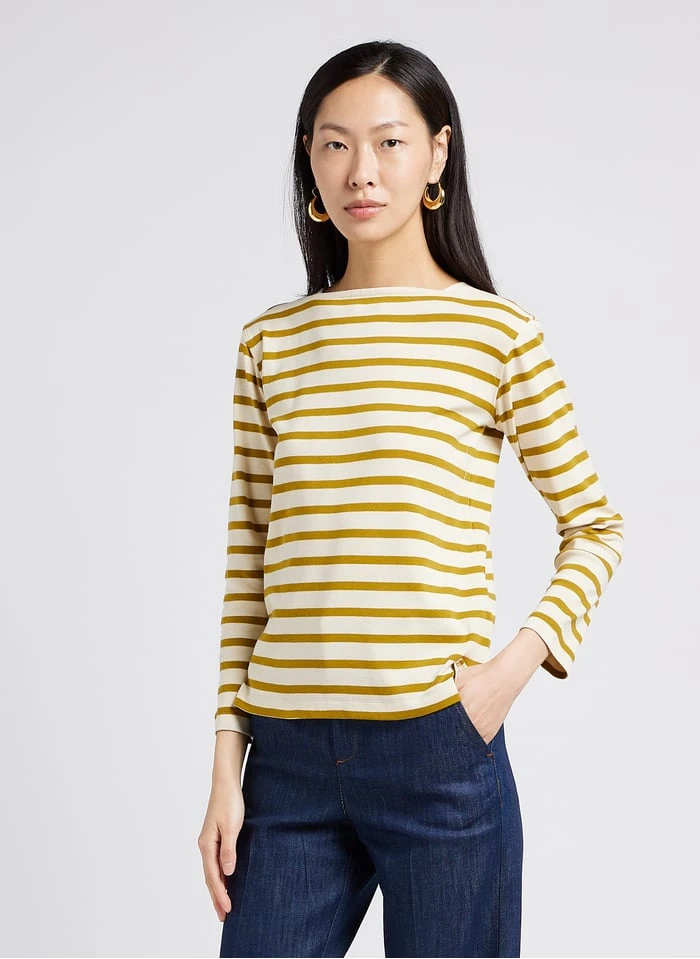 Soeur KATY - Gestreept Shirt Met Boothals | Veelkleurig