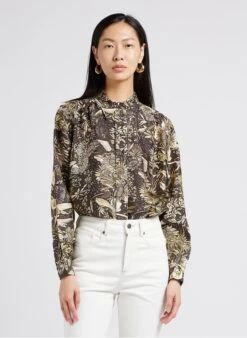 Soeur LUCRECE - Blouse Van Dupionzijde Met Print | Veelkleurig