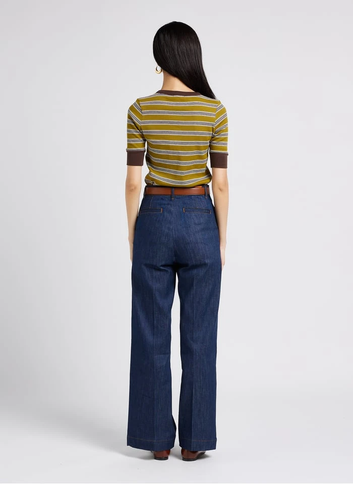 Soeur JOCONDE - Gestreept, Katoenen T-shirt Met Ronde Hals | Veelkleurig - Afbeelding 5