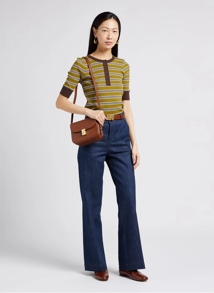 Soeur JOCONDE - Gestreept, Katoenen T-shirt Met Ronde Hals | Veelkleurig - Afbeelding 4