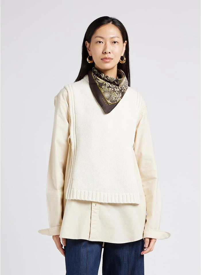 Soeur UZEL - Wollen Kraag Met Frontje | Beige