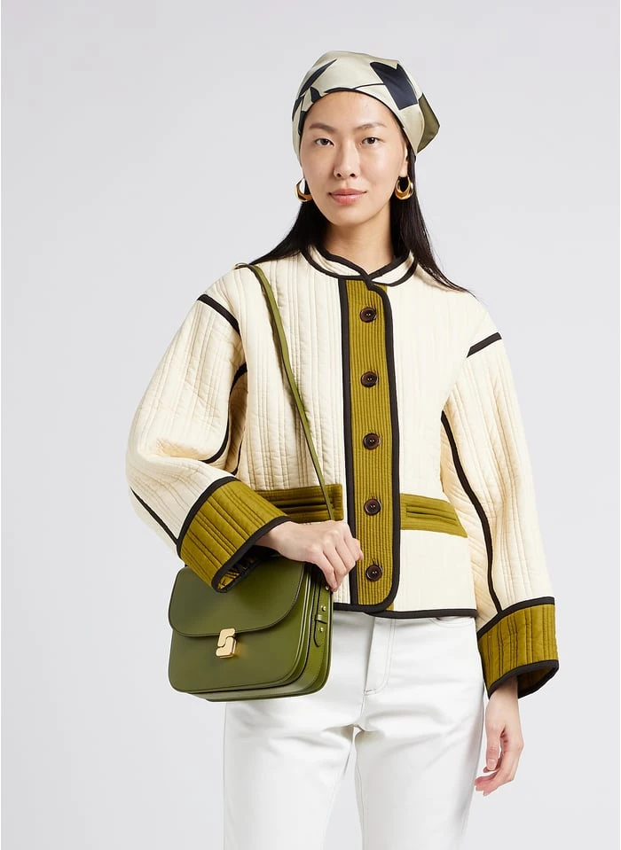 Soeur BELLISSIMA MAXI - Glanzende, Leren Schoudertas | Groen - Afbeelding 2