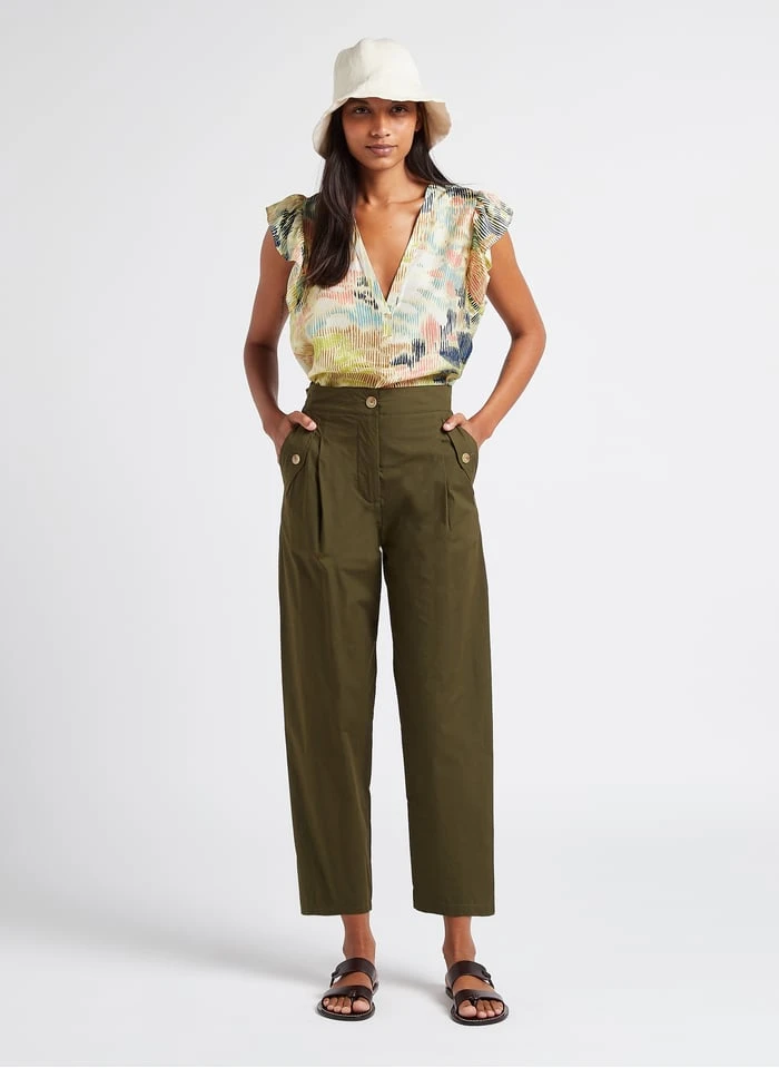 Soeur UPTOWN - Platte, Leren Slippers | Bruin - Afbeelding 4