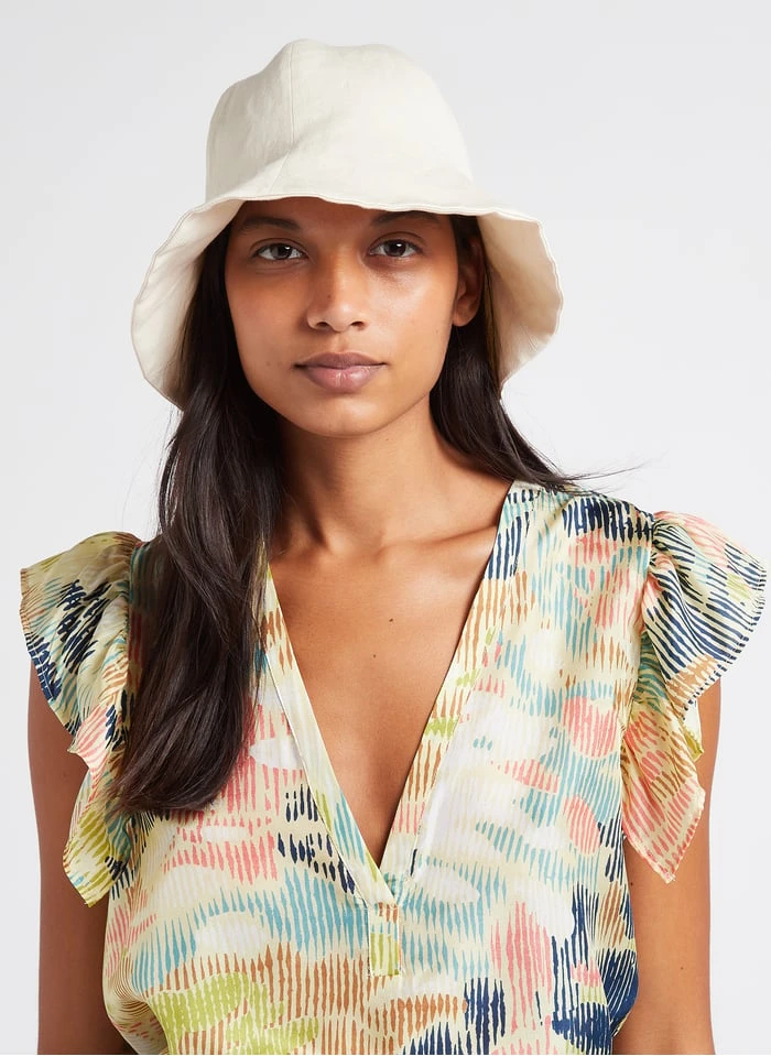 Soeur UMBRELLA - Hoed Van Katoen En Linnen | Beige - Afbeelding 2