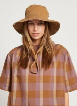 Soeur TONY - Vissershoedje Van Katoen En Linnen | Bruin