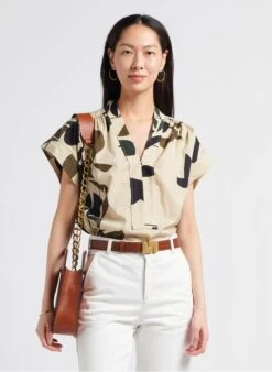 Soeur MADAGASCARD - Top Van Popeline Met Print | Veelkleurig