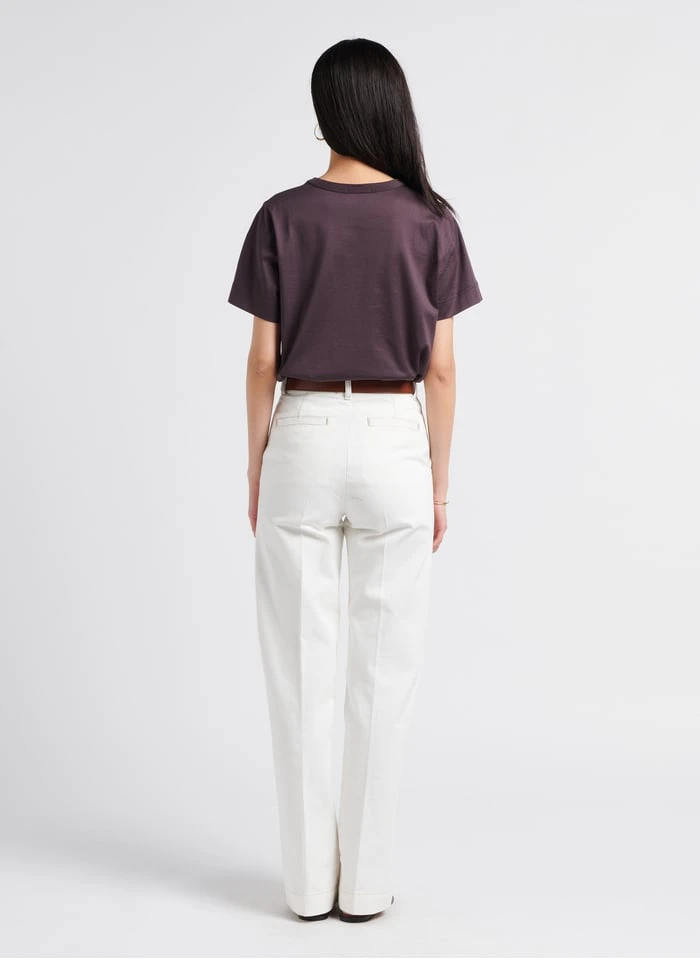 Soeur BASIC - Katoenen T-shirt Met Ronde Hals | Grijs - Afbeelding 5