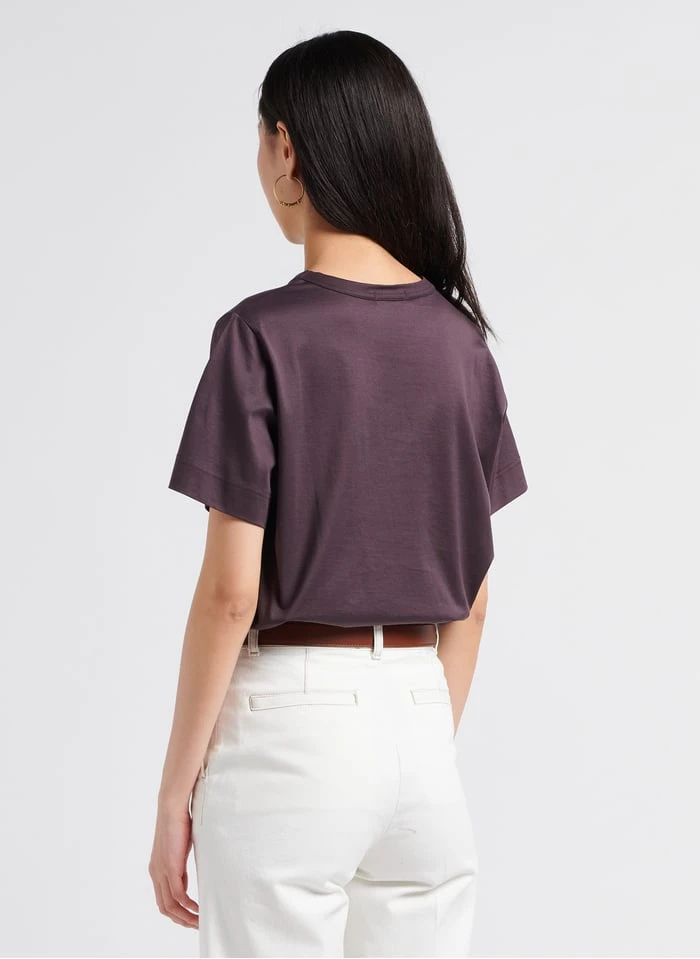 Soeur BASIC - Katoenen T-shirt Met Ronde Hals | Grijs - Afbeelding 2