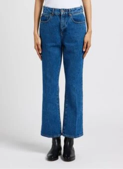 Soeur FRANCISCO - Katoenen Jeans Met Wijd Uitlopende Pijpen | Jeans Verschoten