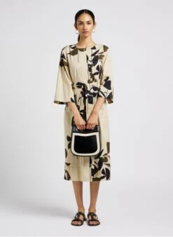 Soeur URUGUAY - Lange Jurk Van Popelinekatoen Met Print | Veelkleurig