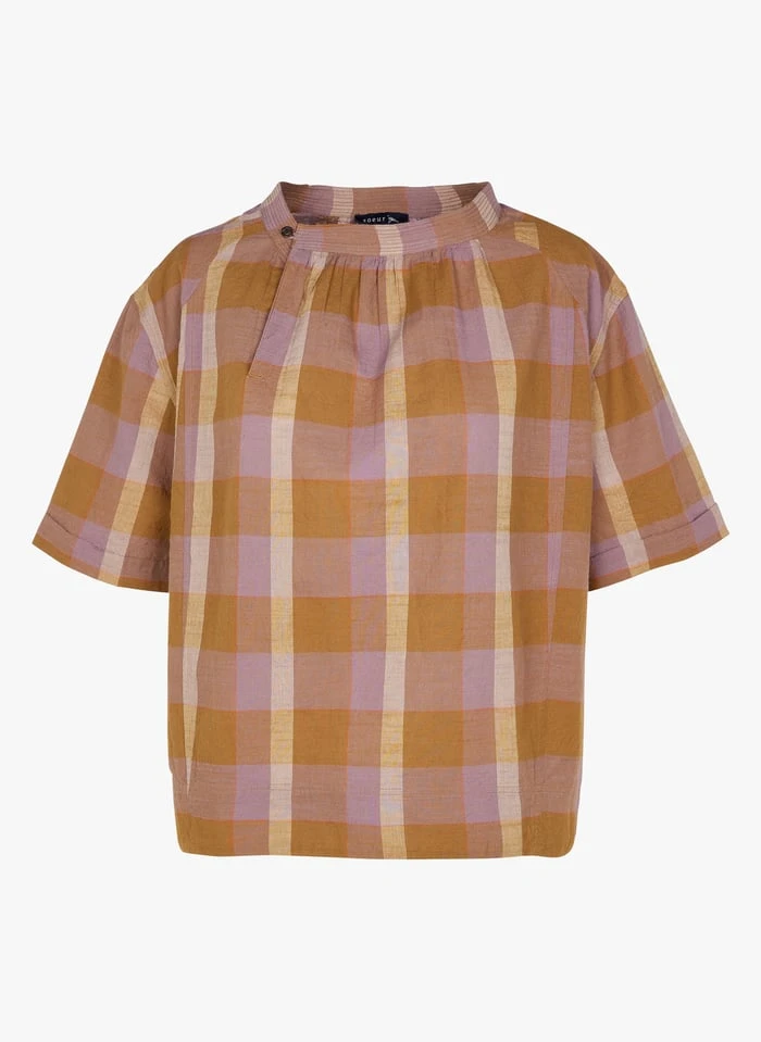 Soeur URBAINE - Geruite Blouse Van Katoenen Voile | Veelkleurig - Afbeelding 3