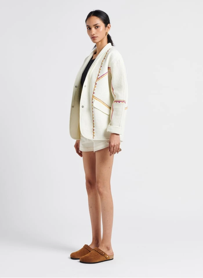 Soeur SLEEPY - Platte, Leren Klompen | Wit - Afbeelding 8