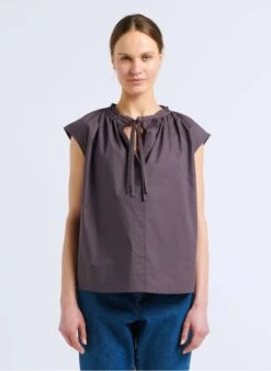 Soeur TANGER - Top Van Katoenpopeline | Grijs