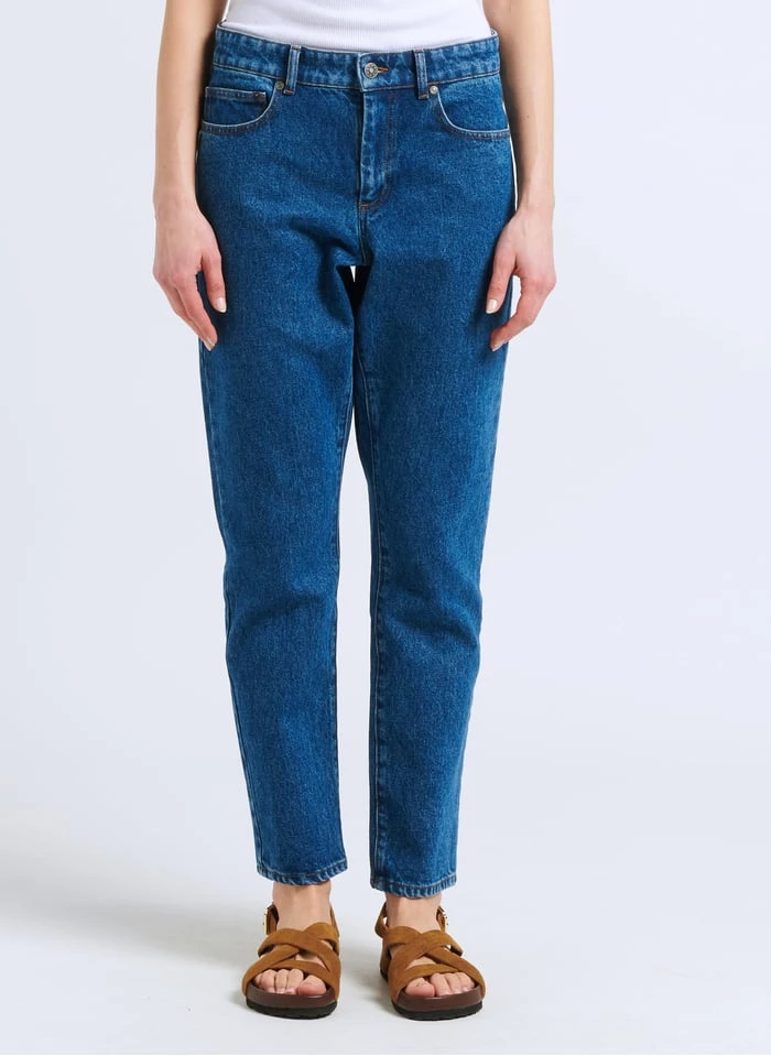 Soeur BARNEY - Katoenen Girlfriend-jeans Met Verwassen Effect | Jeans Verschoten