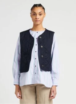 Soeur ULLA - Vest Van Wollen Gabardine | Blauw
