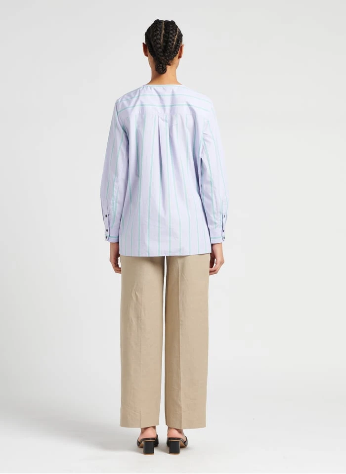 Soeur THALIE - Gestreepte Blouse Van Katoenpopeline | Gestreepte - Afbeelding 5