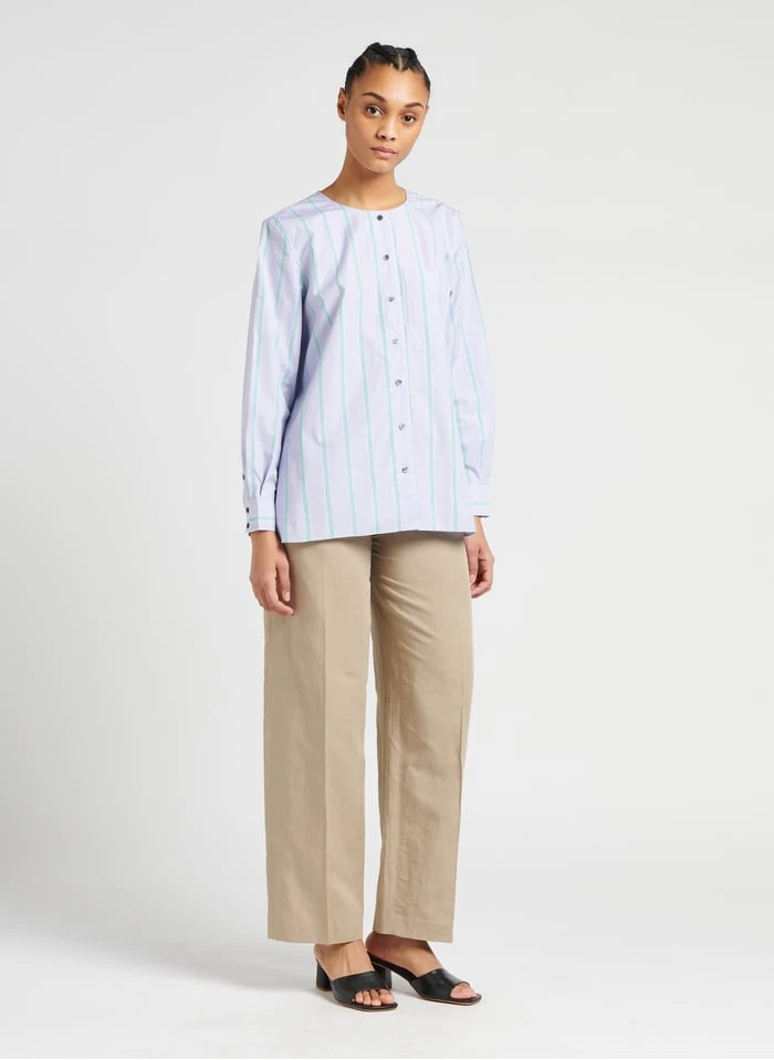 Soeur THALIE - Gestreepte Blouse Van Katoenpopeline | Gestreepte - Afbeelding 4