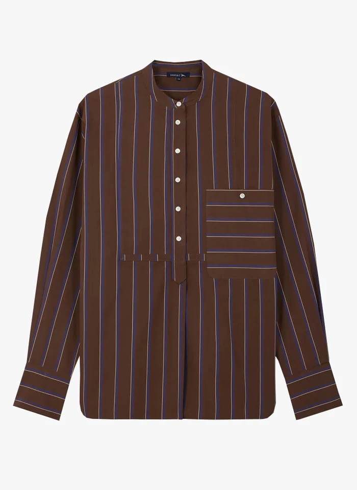 Soeur SEVILLE - Katoenen Top Met Maokraag | Veelkleurig - Afbeelding 3