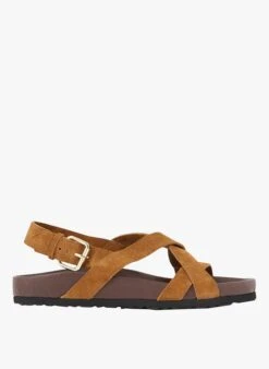 Soeur TULSA - Platte, Suède Sandalen | Wit