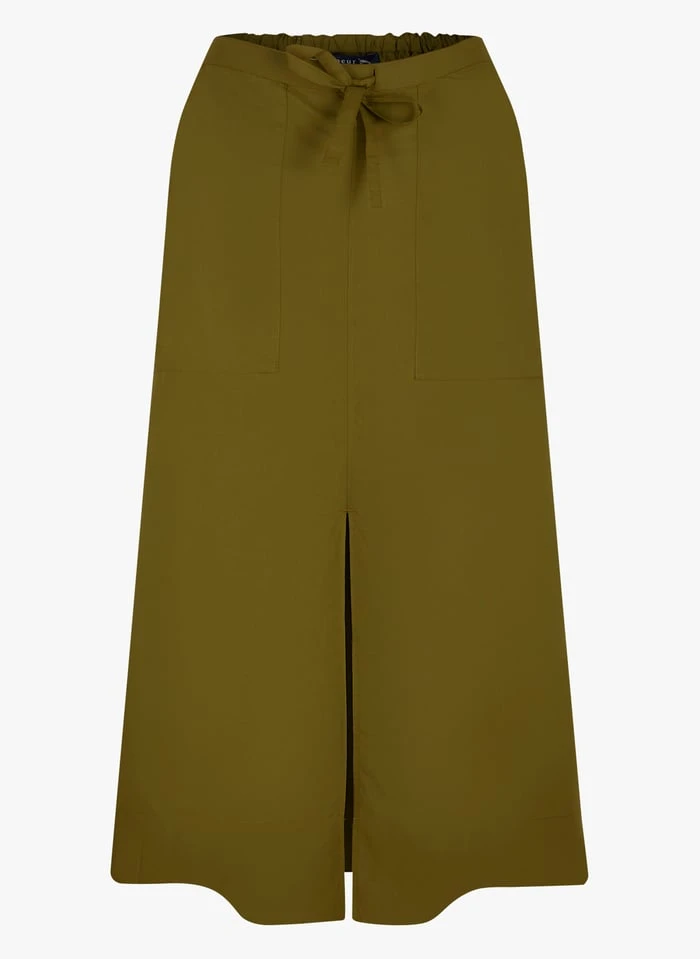 Soeur TERESA - Lange Jurk Van Katoenpopeline | Groen - Afbeelding 3