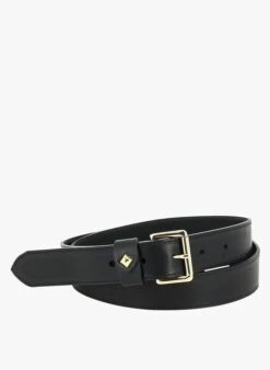 LA TURENNE - Gladde, Leren Ceintuur | Zwart