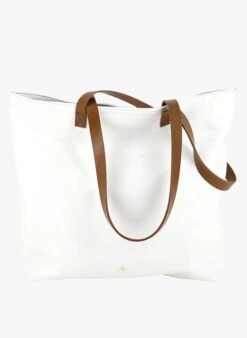 LE TOTO - Lakleren Shopper | Wit