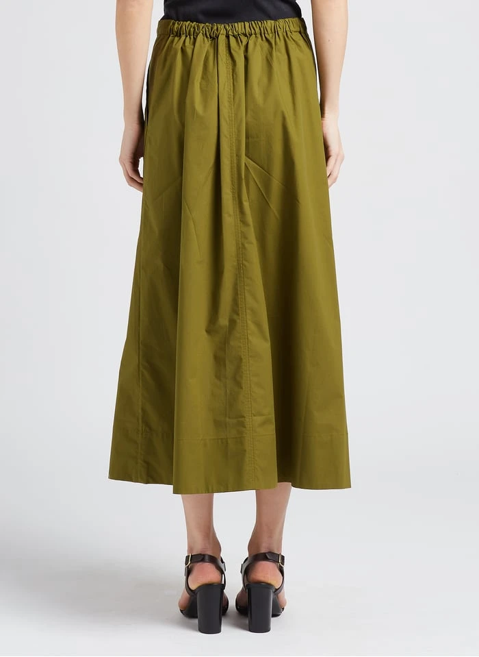 Soeur TERESA - Lange Jurk Van Katoenpopeline | Groen - Afbeelding 2