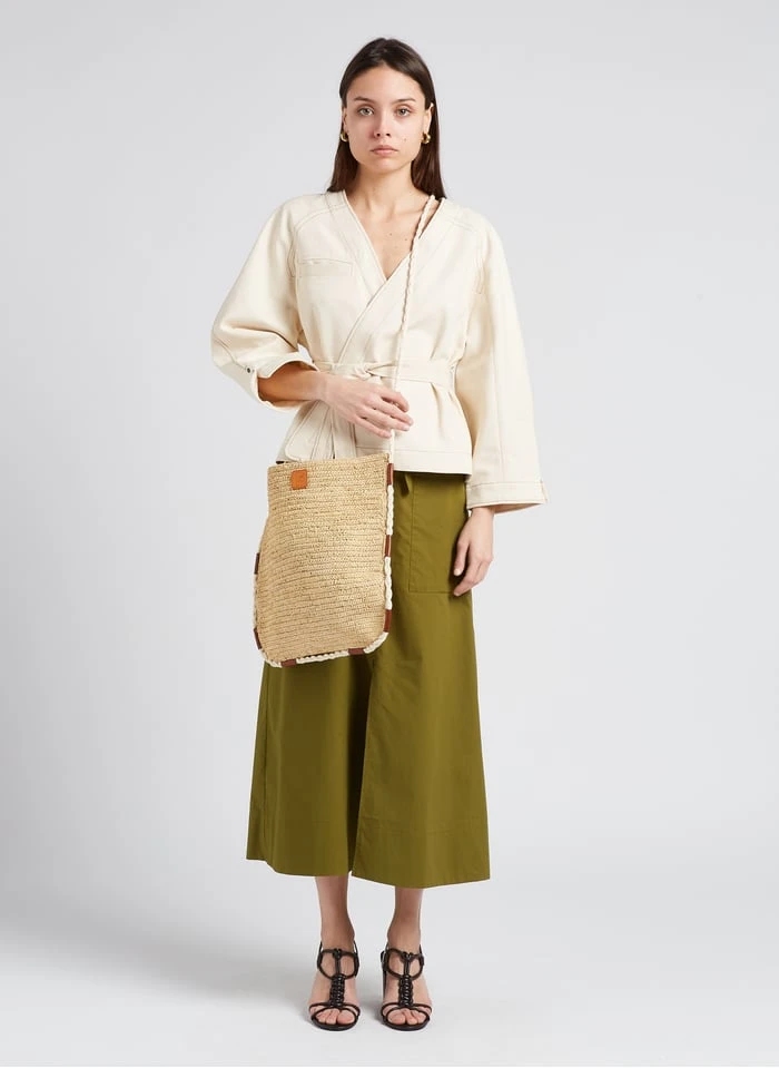 Soeur TINA - Grote Tas Van Natuurlijke Raffia | Zwart - Afbeelding 3