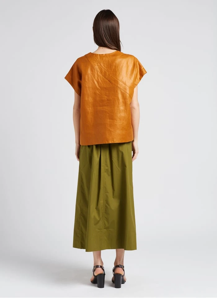 Soeur TERESA - Lange Jurk Van Katoenpopeline | Groen - Afbeelding 9