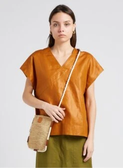 Soeur TINA - Kleine Tas Van Natuurlijke Raffia | Zwart