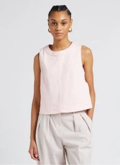 Soeur PAMPA - Katoenen Top Met Ronde Hals | Roze