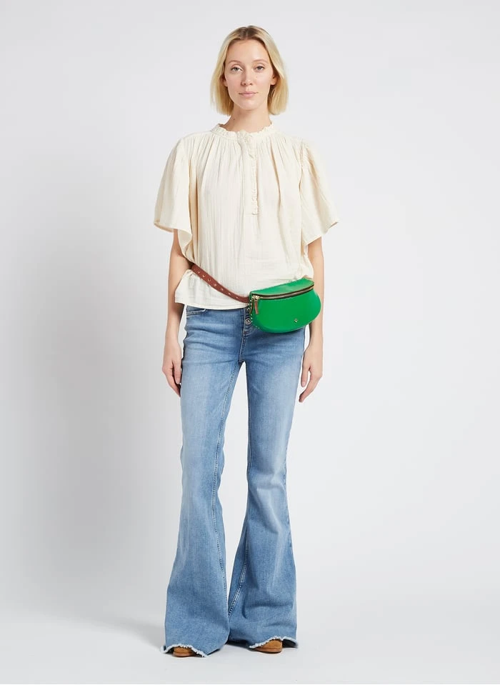 LA LILI - Heuptasje Van Glanzend Leer | Groen - Afbeelding 6