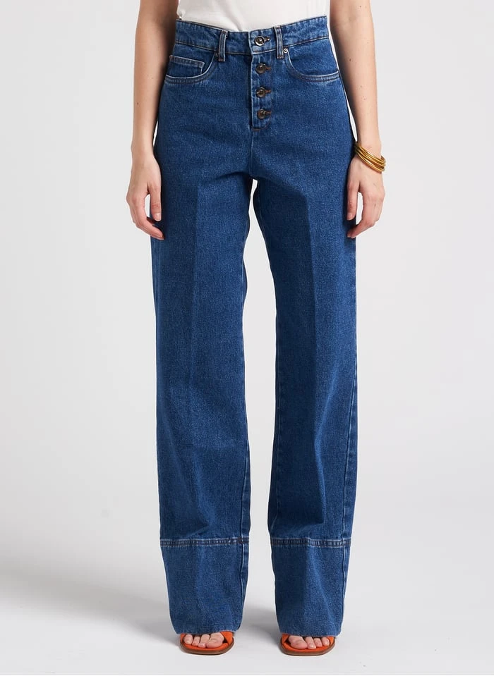 Soeur ARIZONA - Wijde, Katoenen Jeans Met Verwassen Effect | Jeans Verschoten