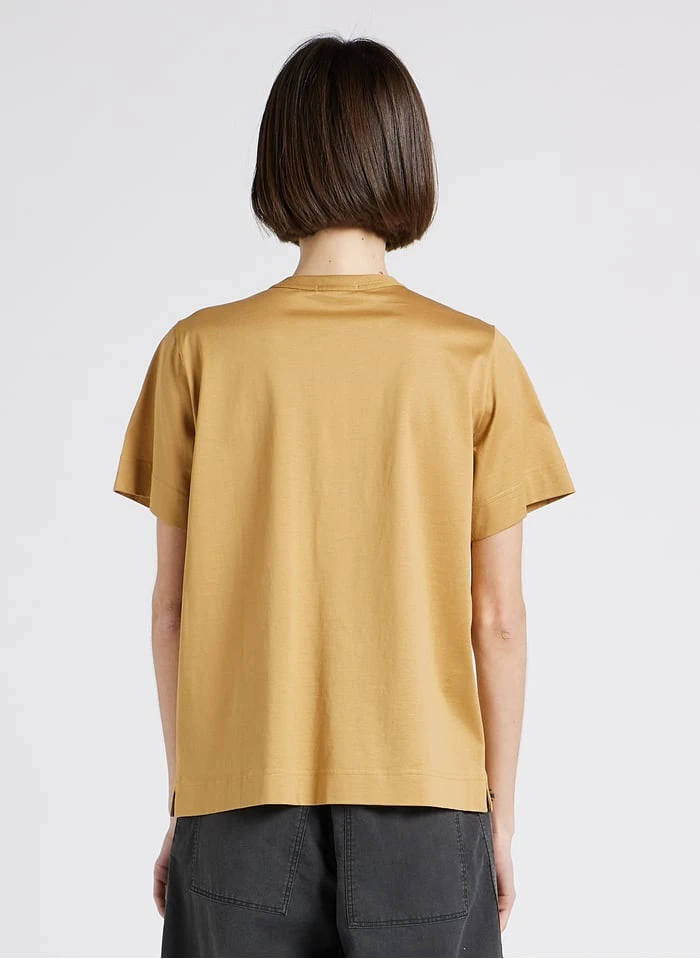 Soeur BASIC - Katoenen T-shirt Met Ronde Hals | Beige - Afbeelding 2