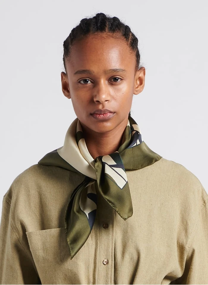 Soeur CAPUCINE - Zijden Foulard Met Print | Veelkleurig